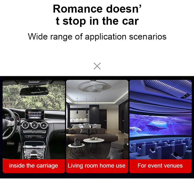 Galaxy Star Projector Light – USB Car & Room Ambient LED