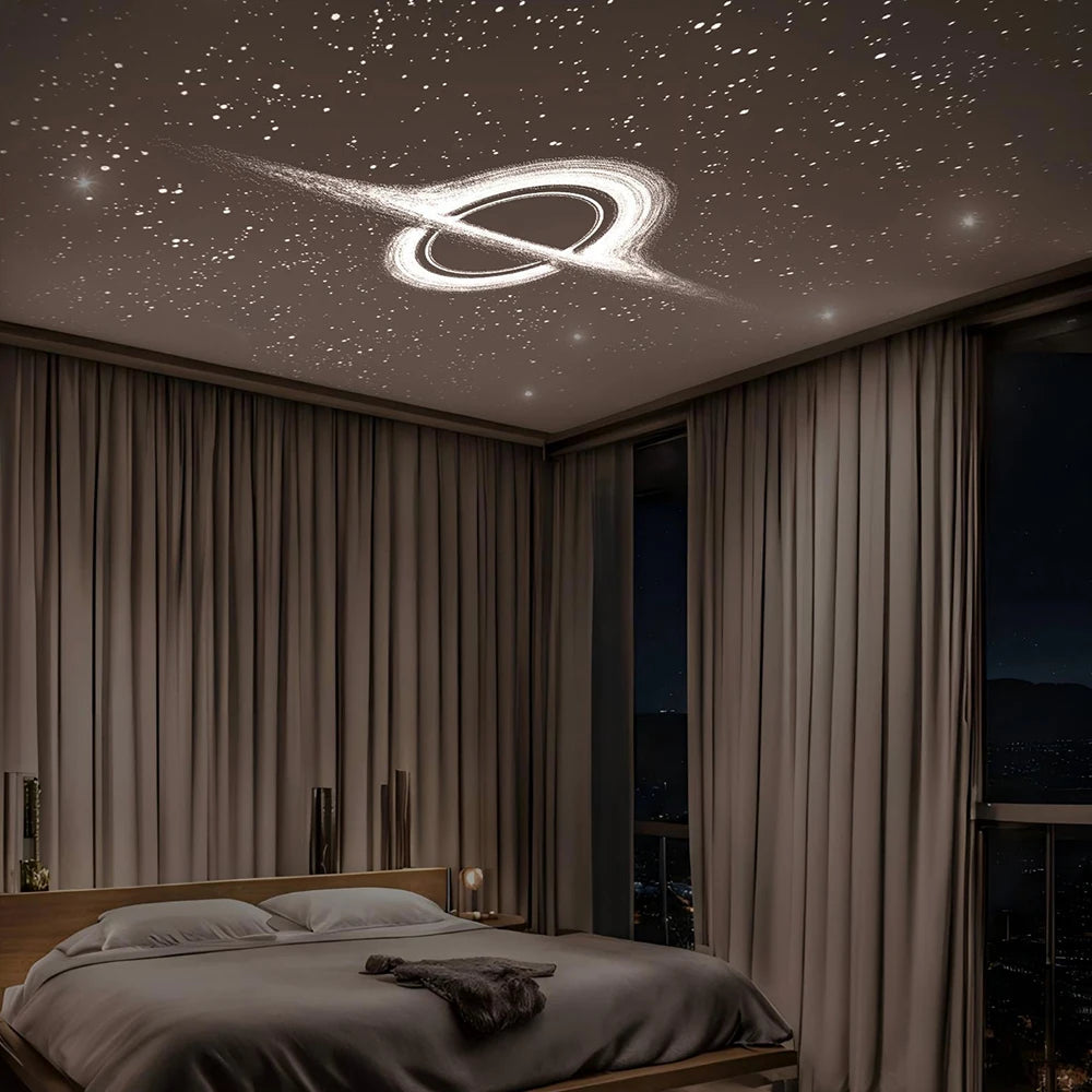 Galaxy Star Projector Light – USB Car & Room Ambient LED