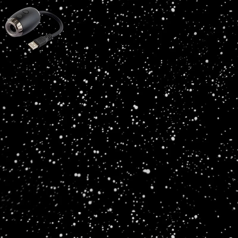 Galaxy Star Projector Light – USB Car & Room Ambient LED